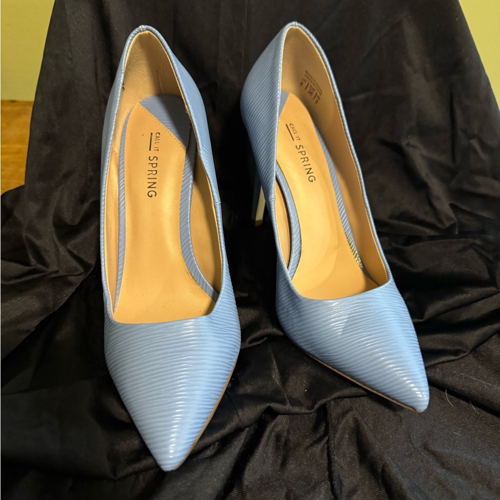 Call It Spring Women's Blue Heels